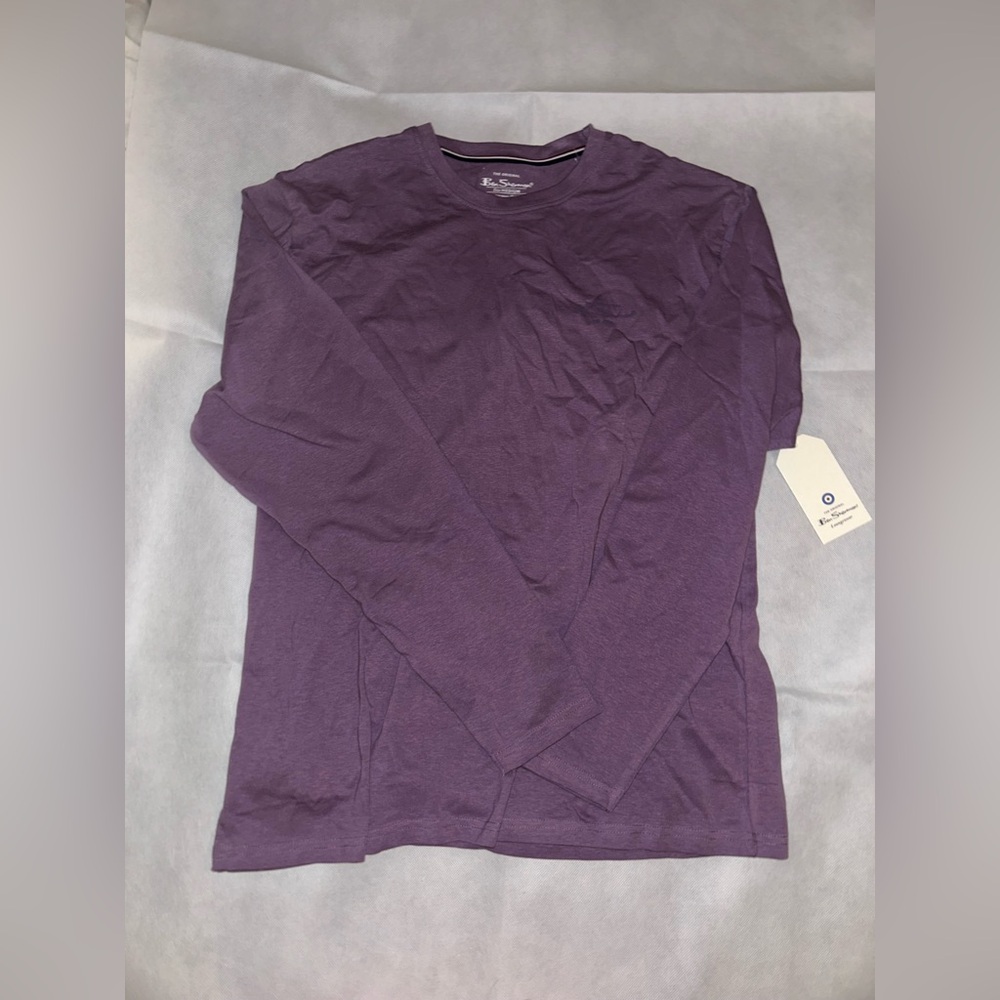 Ben Sherman purple long sleeve chest logo hit loungewear NWT